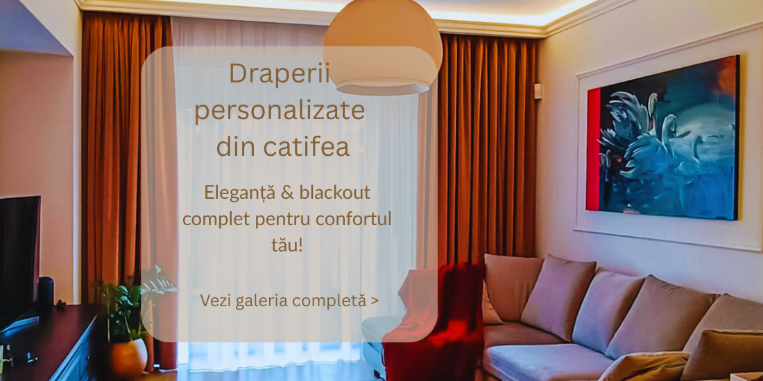 Draperii personalizate din catifea