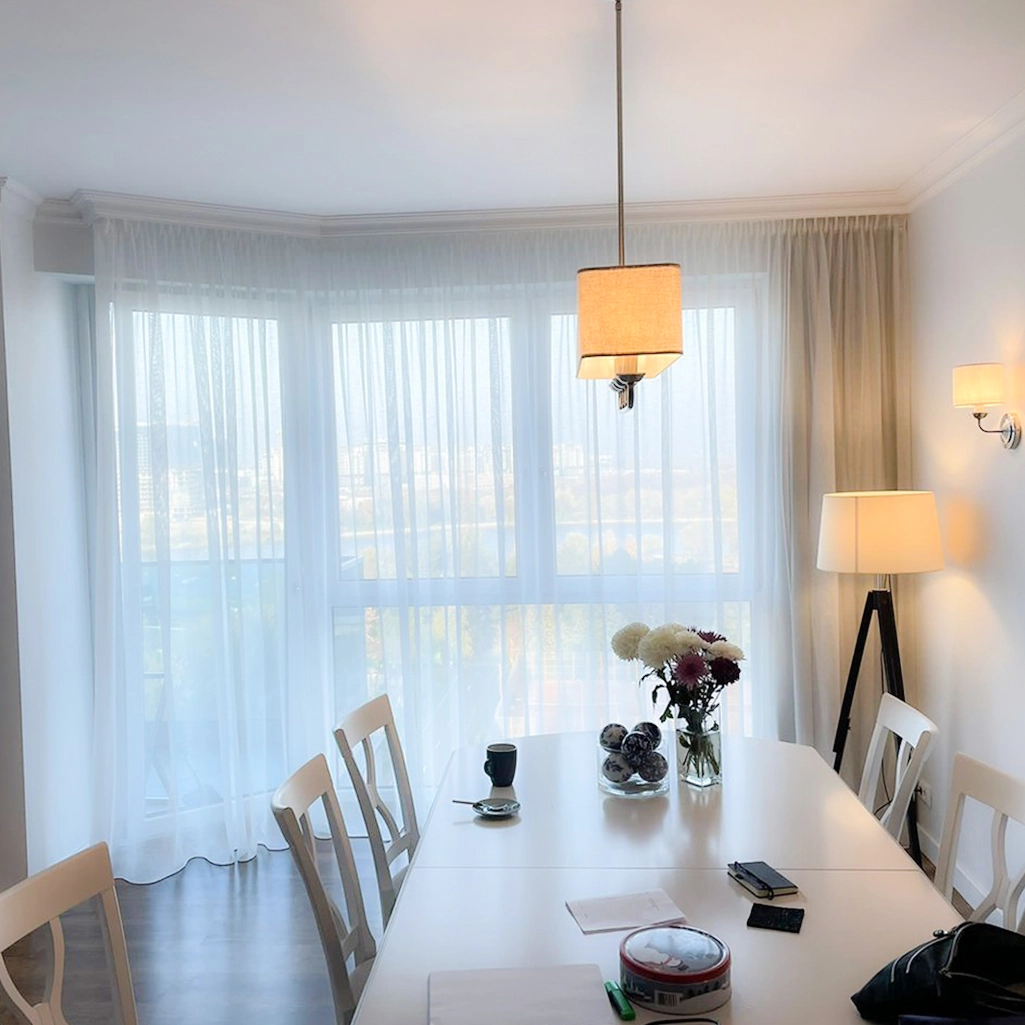 Perdea alba pentru dining Perdea alba pentru dining